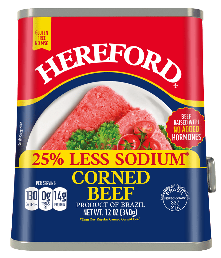 Corned Beef Low Sodium 12oz Hereford Foods