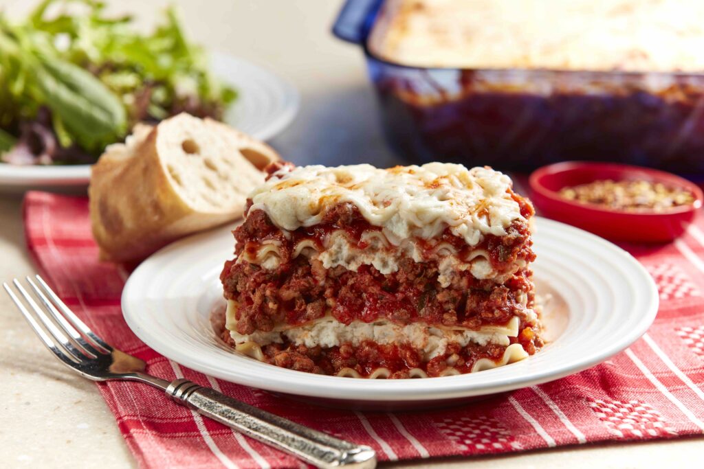 lasagna with ground beef recipe