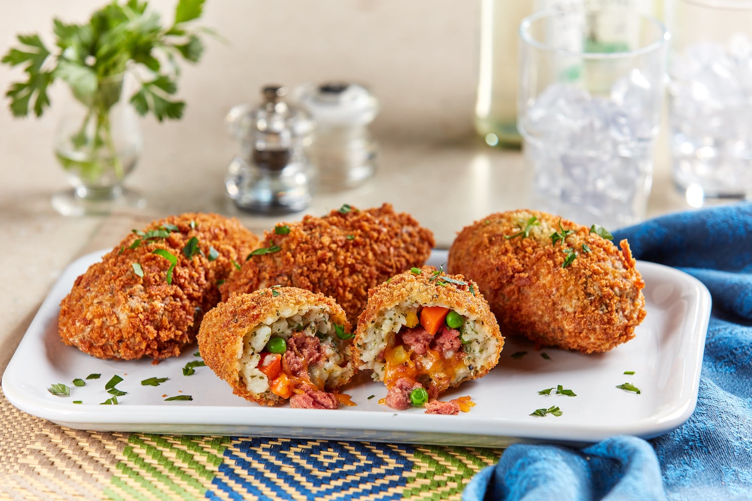 chunky corned beef croquettes
