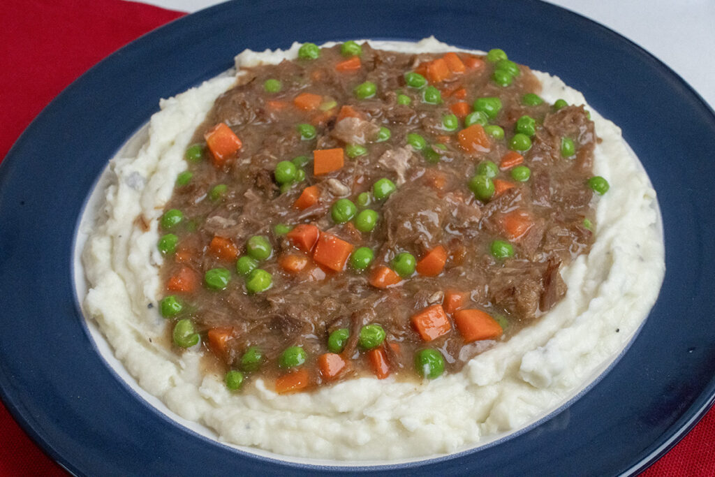 roast beef stew with mashed potatoes recipe